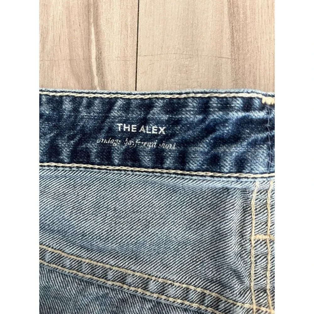 AG Adriano Goldschmied‎ The Alex Vintage Boyfriend Cut Off Shorts Womens 34 Blue